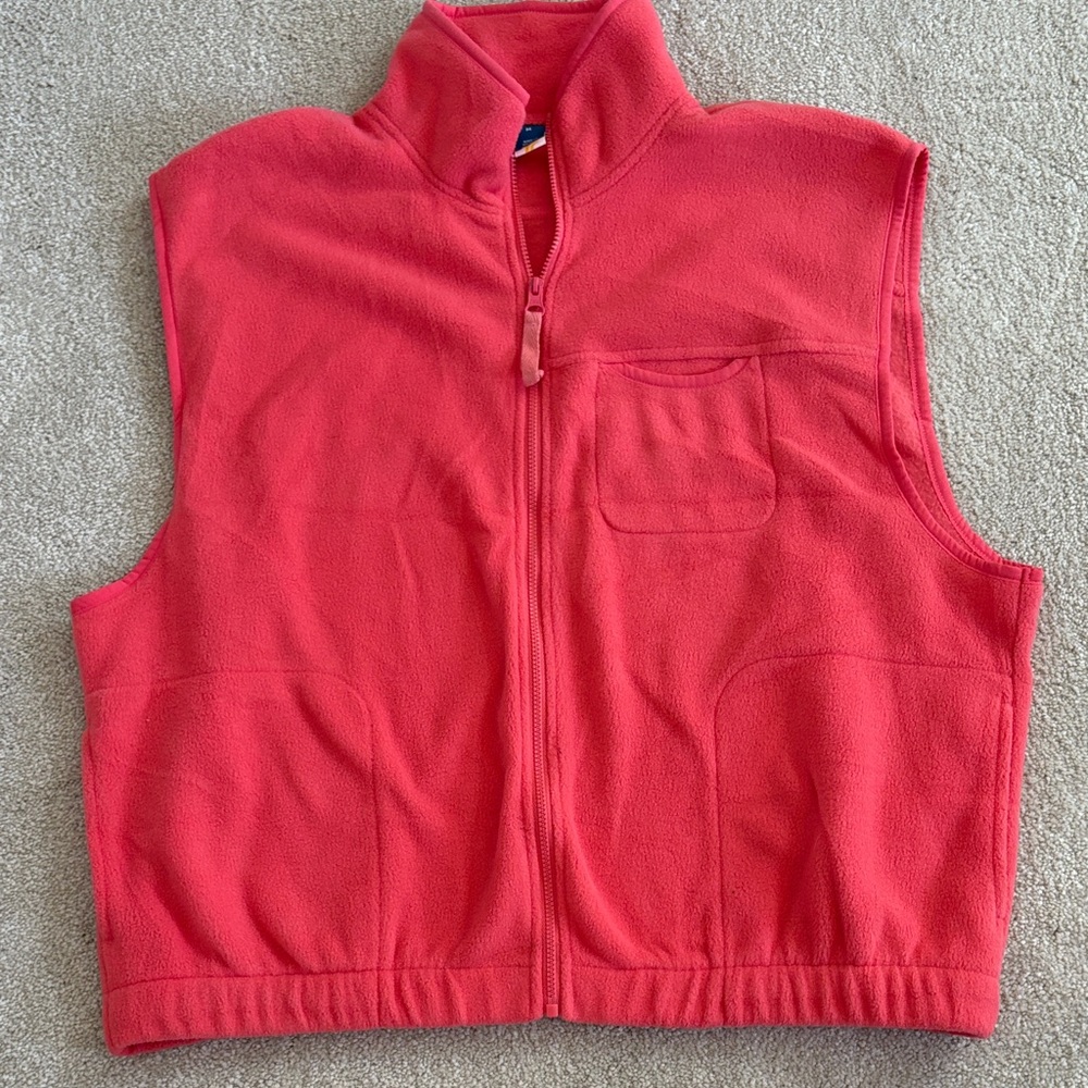 Old Navy Coral Fleece Vest